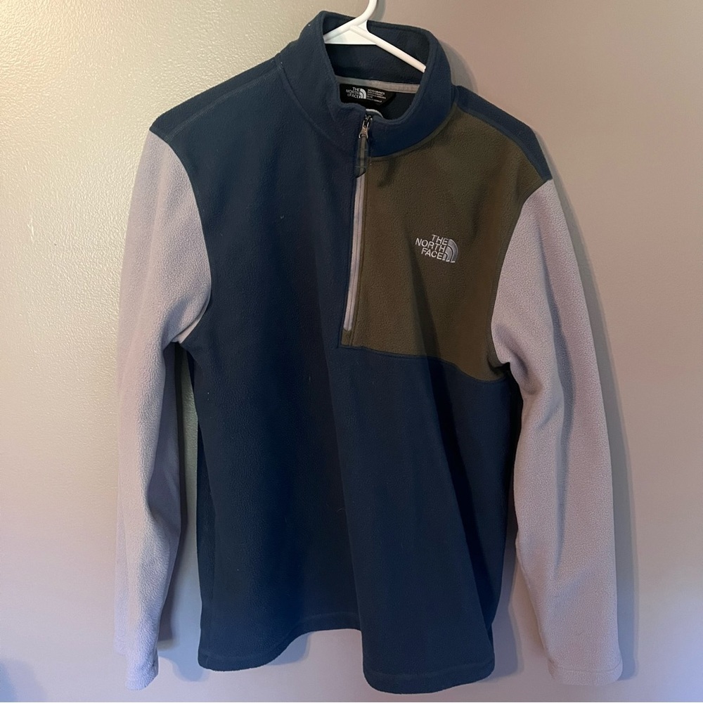 North face polo quarter zip collar sweater